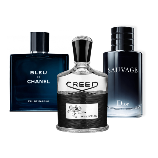 3 Parfums Creed Aventus, Bleu de Chanel, Dior SAUVAGE (Eau Parfum)